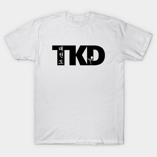 Taekwondo Korean Symbols TKD T-Shirt by SpinningKickTKD